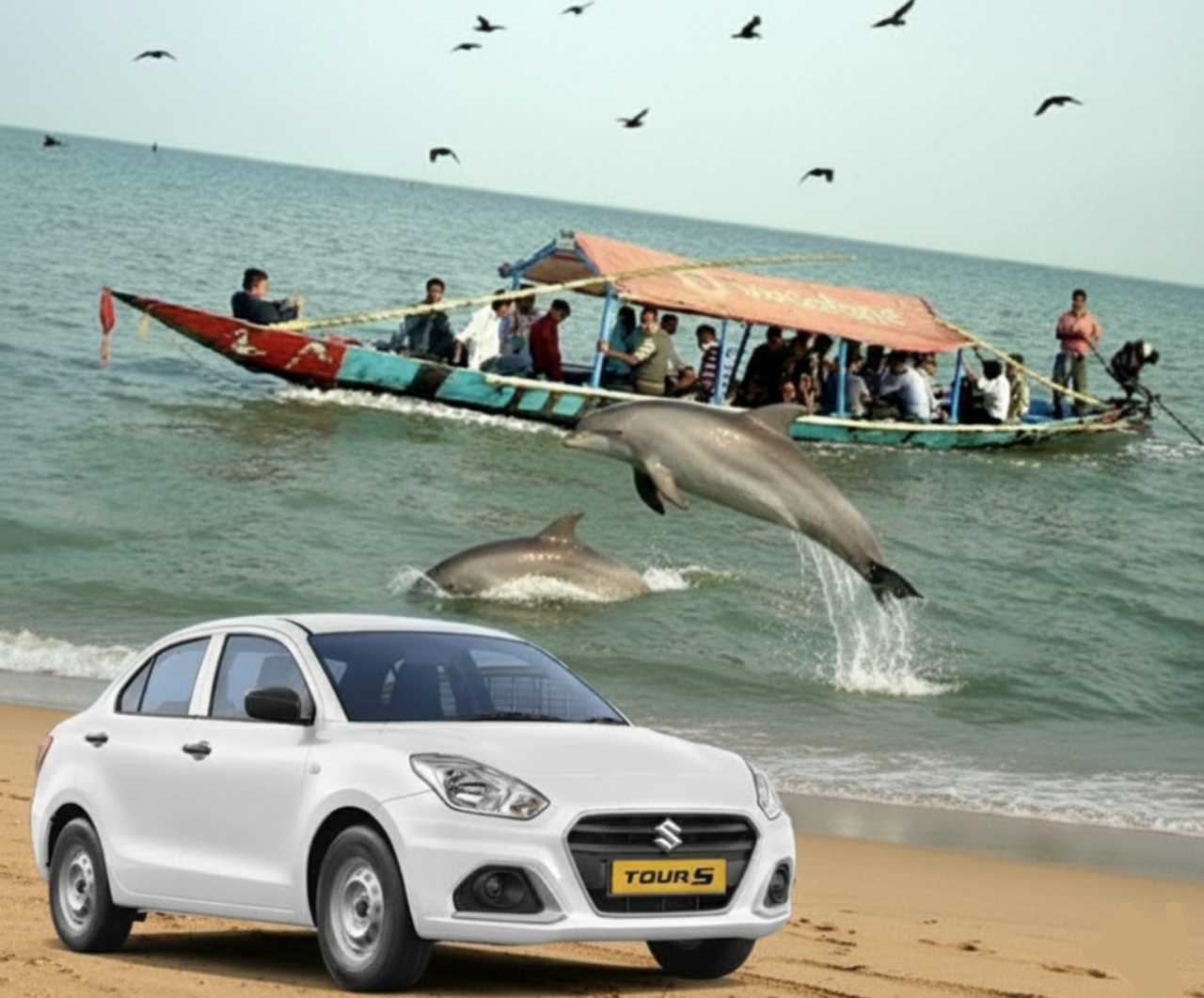 Puri To Chilika Lake Taxi Booking