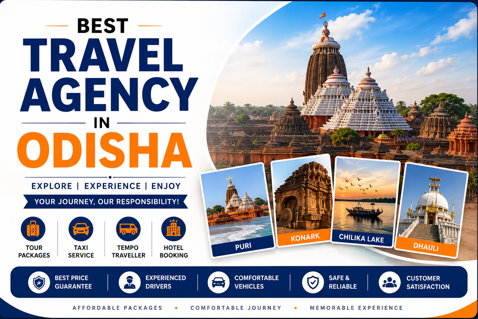 Best Travel Agency in Odisha | Odisha Tour Packages & Taxi Service