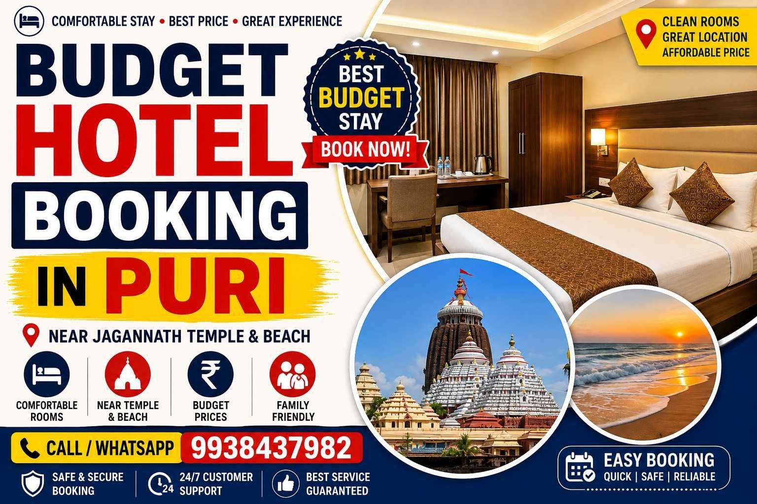 Budget Hotel Booking in Puri | Affordable Hotels Near Jagannath Temple
