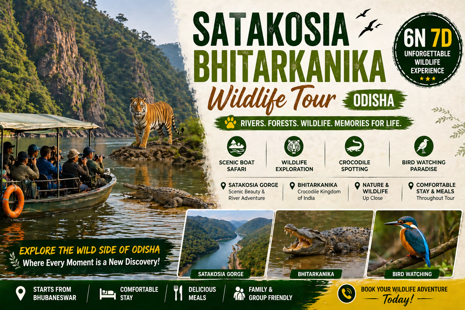 Satakosia Bhitarkanika -Wildlife Tour Odisha