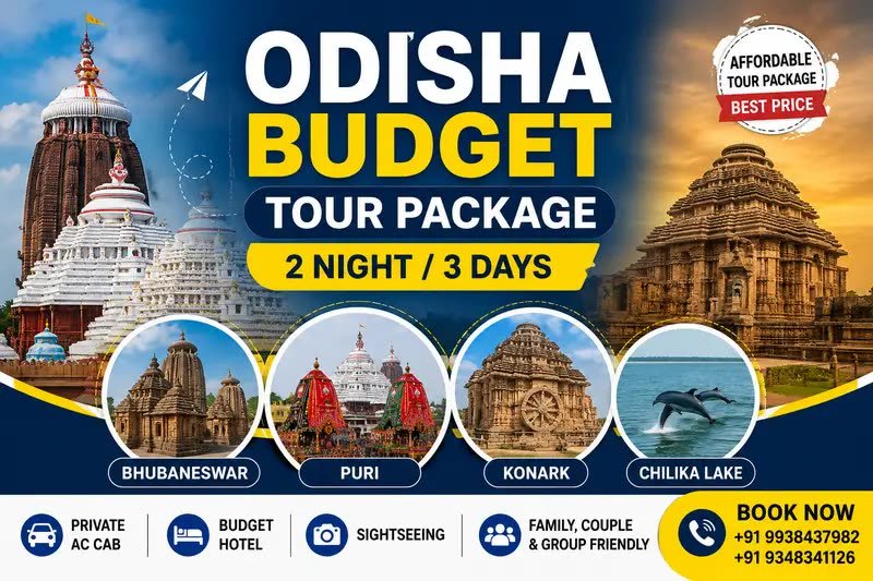 Odisha Budget Tour Package | Puri, Bhubaneswar, Konark & Chilika Tour